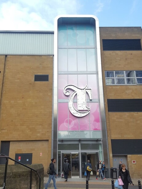 An image of exterior building signage.